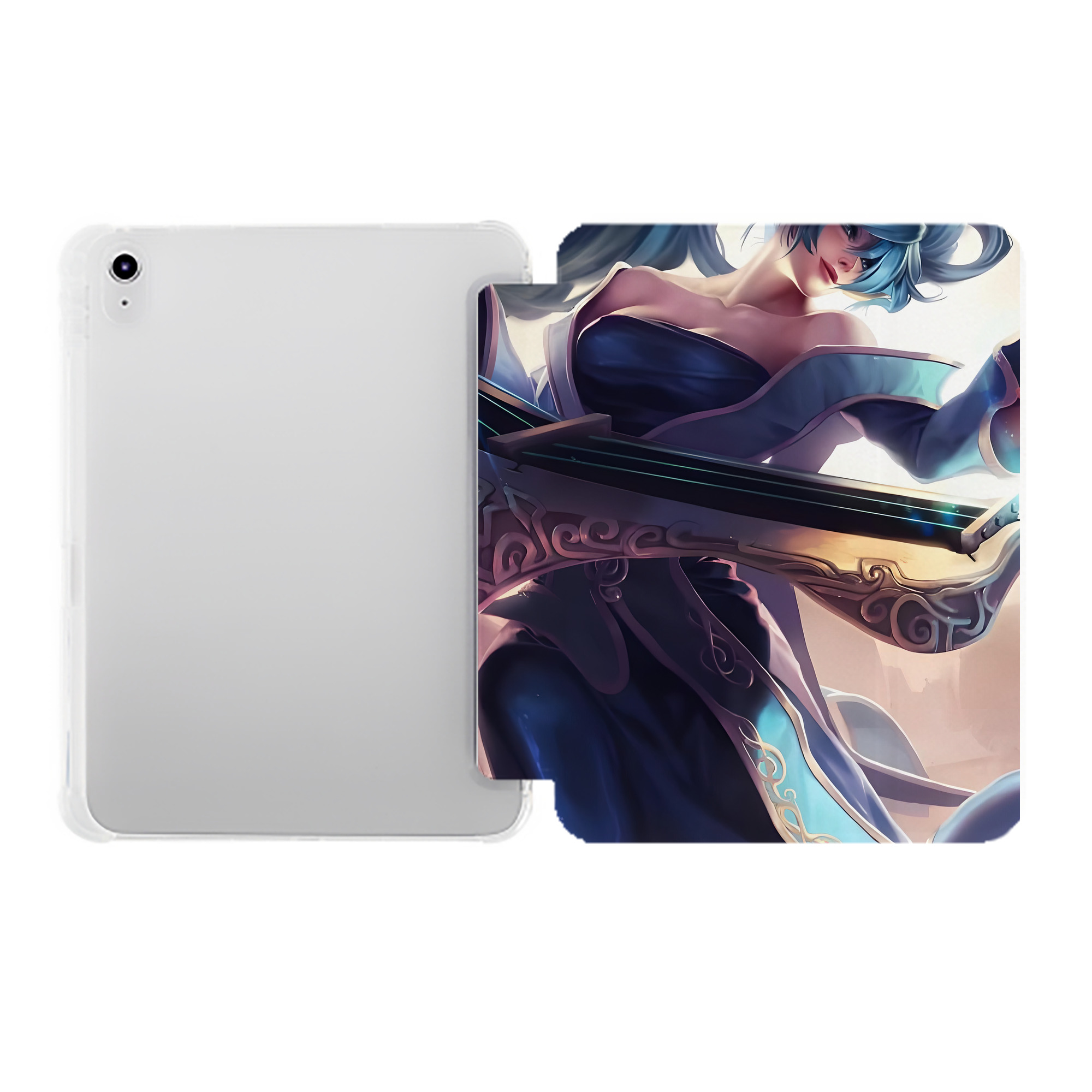 （画像用） リーグ・オブ・レジェンド League of Legends LOL IPad ケース ペン収納付き 三つ折りスタンド PUレザー×シリコン 対応機種9.5/10.5/10.9インチ